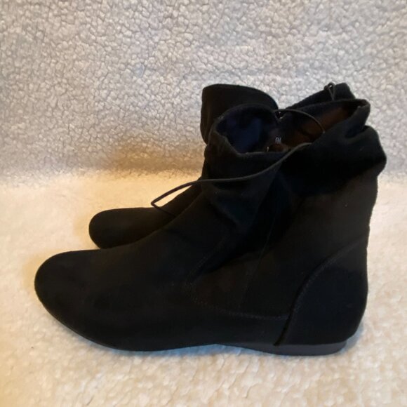 Women’s‎ Black Boots Short Ankle Booties Sz 6 - New - Picture 4 of 6